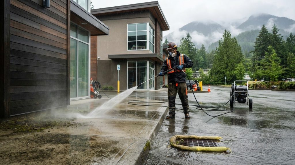 Commercial Pressure Washing in Mission: Choose PSI and GPM